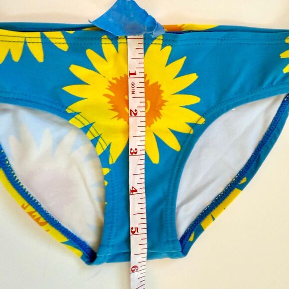 NWT Stella McCartney Kids "Smiley Sun" two-piece blue swimsuit  Size 4 - Picture 7 of 8